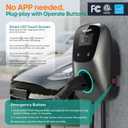 Level 2 EV Charger(WiFi APP/Plug-Play), 48A Hardwired(No Plug), 25ft Cable ETL Certified, Home Level 2 EVSE Car Charger w/ J1772 Connector, Electric Vehicle Charging Stations (48)