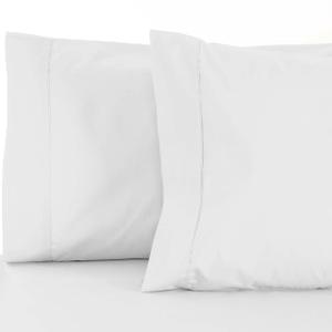 Cotton Rich Pillow Case 5 Pack, Solid Pillow Covers, Everyday Comfort Basics, Bedding Essentials, Bed Accents, Set of 5, 60"x50", White