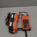 NEWTRY 8 Buttons Wireless Crane Remote Control 12V Industrial Channel Electric Lift Hoist Wireless Switch Transmitter Receiver (A Transmitter + 12V Receiver)