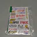 Pack of Random 8 Sheets Car Racing Stickers Motocross Dirt Bike Stickers Decal Sponsored Sticker Brand Logo Motorcycle Truck Bicycle Bike Logo Stickers Fire Flame Tattoo Sign Symbol