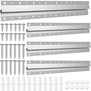 French Cleat Picture Hanger 16inch,Wall Mounting Brackets Cleat Picture Hanger Kit ,Z Bar Clips for Hanger Supports,Z Bracket Picture Hangers Kit for Pictures,Mirrors,and Art (4 Pairs)