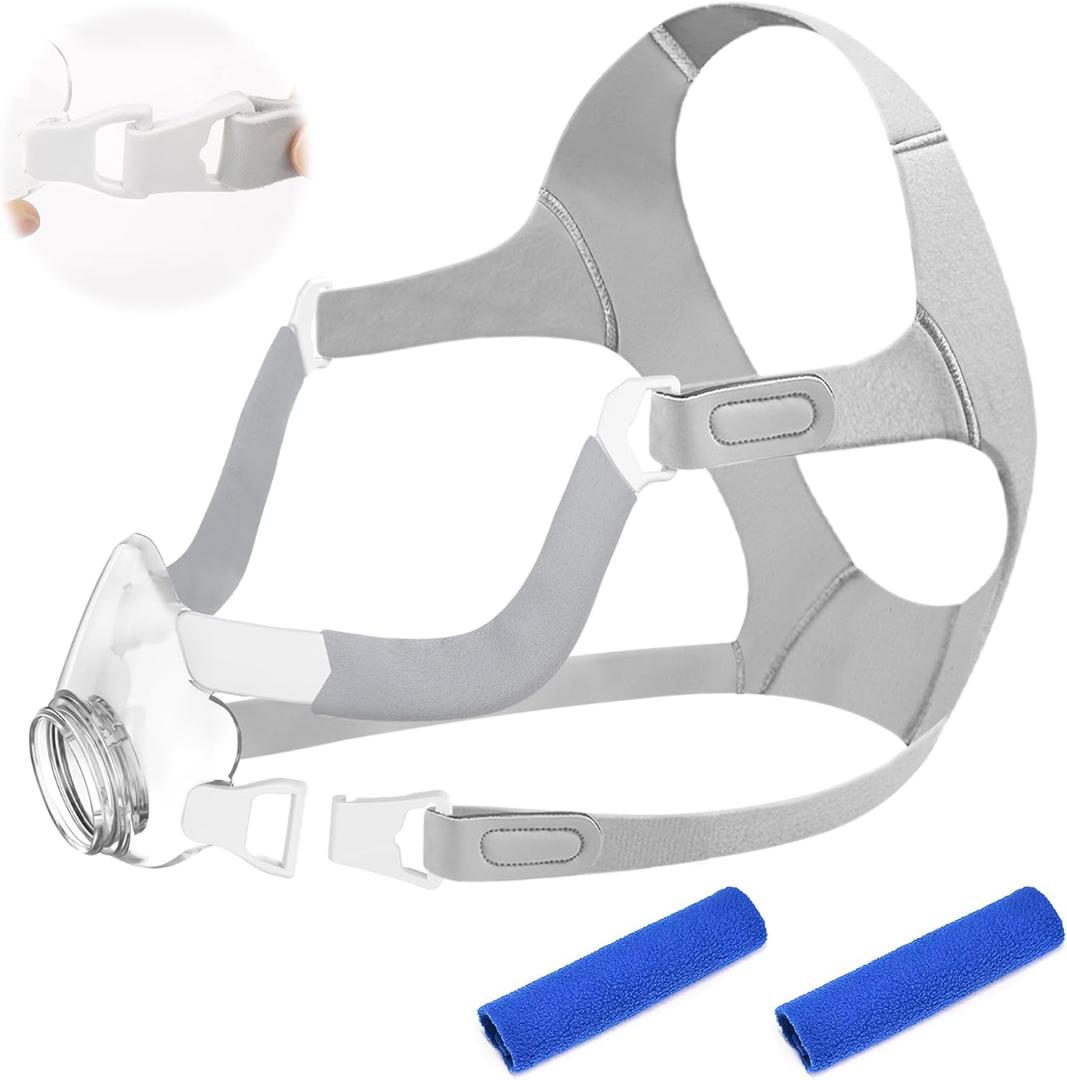 Medihealer Non-Magnetic Frame Kit for Airfit F20, Including 1PCS Frame & Headgear for Air Fit F20&1Pair Non-Magnetic Clips&2PCS Strap Covers, Non-Magnetic All Components (Without Mask and Elbow)