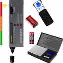 Jewelry Diamond Tester,Jewelry Diamond Tester200g/0.01g Mini Jewelry Scale+30X 60X 90X Mini LED Magnifying,Professional Diamond Selector for Novice and Expert,Thermal Conductivity Meter