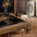 ZZLWBKGL Vintage Dried Floral Framed Wall Art Dark Moody Botanical Canvas Wall Art Cottage Core Pictures Wall Decor Rustic Still Life Art Prints for Living Room Bedroom Study