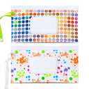 FAREVER Baby Wipe Dispenser, 2 Pack Portable Refillable Wipe Holder, Reusable Lightweight Wipes Holder Container Case for Travel Wet Wipe Pouch