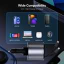 69W Retractable USB C Car Charger - Fast Charging Adapter for iPhone 17/17 Pro Max/16/15/14/13/12, Samsung S25 - Car Accessories, Travel Essentials, Ideal Gifts for Men & Women