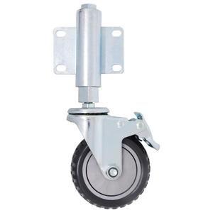 Spring Loaded Heavy Duty Gate Support Wheel for Wooden & Metal Gates, 170 Lbs Load Capacity (4 Inch)