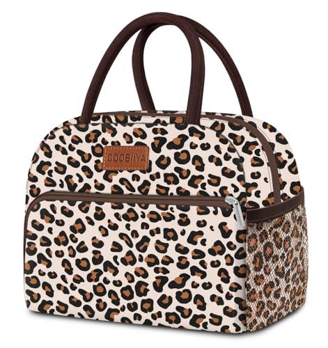 Coobiiya Lunch Box Lunch Bag for Women Adults Men, Reusable Cute Lunch bag - Leakproof, Insulated Lunch Box Tote with Large Capacity, Cooler Container for Work/Travel/Office
