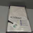 100% Blackout Shield Linen Blackout Curtains for Bedroom 96 Inches Long, Back Tab/Rod Pocket Living Room Drapes, Thermal Insulated Blackout Curtains 2 Panels Set, 50" W x 96" L,Cream