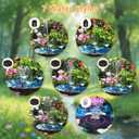 AISITIN 2.8W Solar Fountain Pump for Bird Bath Upgraded 2026, Floating Solar Powered Water Fountain Built-in 1000mAh Battery with 7 Nozzles & 3 Integrated Bracket for Bird Bath and Outdoor Garden