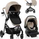 Evenflo Pivot NXT Travel System with LiteMax NXT Infant Car Seat (Latte Tan), EXP: 04/14/2036