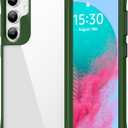 HOOMIL Case for Samsung Galaxy S24+ Plus 6.7-Inch, Non-Yellowing, Drop Protection, Anti-Scratch Transparent Hard Back Phone Cover - Green
