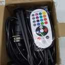 SUNVIE Chrisrmas Spot Lights Outdoor 12W RGBW Color Changing Landscape Lights with Remote Control 120V RGB Landscape Lighting Waterproof Outdoor Spotlight for Yard Garden Patio Lawn Decorative, 4 Pack