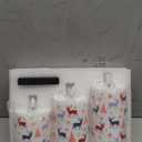 Girimax Christmas Flameless Pillar Candles with Remote, Red Buffalo Plaid Reindeer Holiday Decor, Xmas LED Candles Set of 3 (Reindeer Snowflakes Tree)