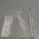 Jewelry Stand Organizer with Metal Frame and Velvet Tray, Jewelry Holder for Women, White Necklace Organizer (T28)