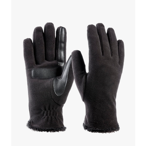 isotoner womens Stretch Fleece Gloves With Microluxe Lining and Smart Touch Technology