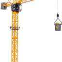 Dickie Toys 40" Giant Crane Playset , Yellow