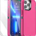 AICase for iPhone 13 Pro Case(6.1") with Glass Screen Protector, Heavy Duty Drop Protection Full Body Rugged Shockproof/Dust Proof Military Protective Tough Durable for iPhone 13 Pro 6.1"