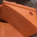 Checkers One Large Wheel Chock for 32-46" Tires, Heavy Duty Wheel Chocks for Semi Trucks, Utility, Tractor Trailer, 70k lb Load Capacity, Made in The USA, Polyurethane, UC1500-6