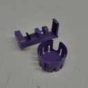 KDD 2 in 1 Headphone Hanger with Desk Cup Holder - Under Desk Clamp Rotatable Headset Holder - Suitable for Coffee Mups, Water Cups, Headphone(Purple)