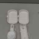 LEVERLOC Soap Dish Holder for Shower, Double Layer Suction Cup Wall Mounte Self Draining Removable Waterproof Strong Suction Bar Soap Holder for Shower, White