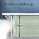 Zinus SmartBase Tool-Free Assembly Mattress Foundation, 14 Inch Metal Platform Bed Frame, No Box Spring Needed, Sturdy Steel Frame, Underbed Storage, White, Full