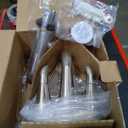 Moen Glyde Brushed Nickel Two-Handle High Arc Center set Bathroom Faucet, 6172BN