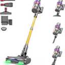 Coovy SU7 Ultra Cordless Vacuum Cleaner, 55KPa/650W 80Mins Runtime Powerful Suction Stick Vaccum for Whole-House Cleaning, Self-Standing Anti-Tangle Vac for Hard Floors Carpet Pet Hair, Ultra Version