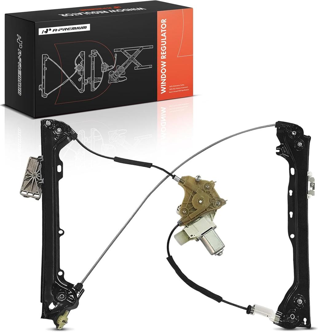 A-Premium Front Left Driver Side Electric Power Window Regulator with Motor Compatible with BMW 328i 2007-2013, 335i 2007-2013, 328i 335i xDrive 2009-2013, 335is 2011-2013, 328xi, 335xi, M3