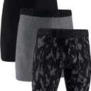Under Armour Men's Tech Mesh 9" Underwear (X-Large, Castlerock Print - Core 3 Pack)