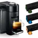 Nespresso Vertuo Coffee and Espresso Maker by De'Longhi, Piano Black