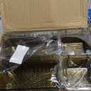 WOWBOX 25 PCS Plastic Drawer Organizer Set, 4 Sizes Desk Drawer Divider Organizers and Storage Bins for Makeup, Jewelry, Gadgets for Kitchen, Bedroom, Bathroom, Office, Clear Champagne