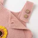 Simplee kids Baby Girls Sunflower Knit Rompers Knit Clothes for Newborn Baby Girls (6-12 Months)