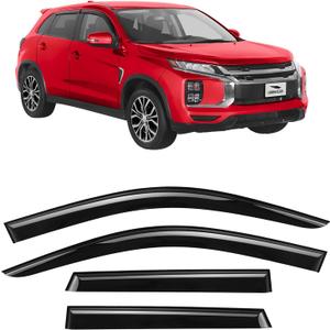 Voron Glass Tape-on Extra Durable Rain Guards for Mitsubishi Outlander Sport 2011-2026, Window Deflectors, Vent Window Visors, 4 Pieces - 120046