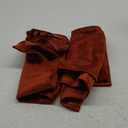 MIULEE Fall Pack of 2 Decorative Velvet Throw Pillow Covers Soft Burnt Orange Pillow Covers Soild Square Cushion Case for Sofa Bedroom Car 18x 18 Inch 45x 45cm