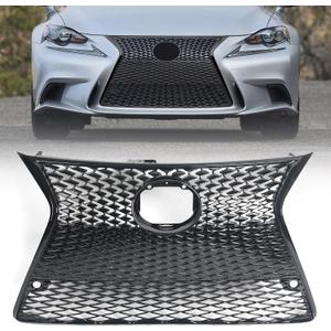 Grille w/Black Trim Compatible with Lexus IS200t IS250 IS300 IS350 (Only for F Sport) 2014 2015 2016 Front Grill