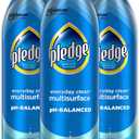 Pledge pH-Balanced Multisurface Spray, Gently Clean 101 Surfaces, Remove Dust and Messes, No Residue - Rainshower Scent, 9.7oz, Pack of 3