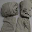 Bedsure Cotton Duvet Cover Queen Size, Cotton & Rayon Derived from Bamboo Blend Duvet Cover Set for Hot Sleepers, 2 Pillowcases 2 Duvet Covers ,Ultra-Soft, Breathable & Lightweight Home Bedding for All Seasons (Sage Green,90"x90")