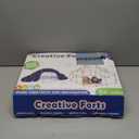 Tiny Land Fort Building Kit Creative Fort Indoor Outdoor for 5-12 Years Old Boys and Girls STEM Building Toys with Storage Bag DIY Castles Tunnels with 86 Rods and 44 Balls (130PCS, Orange-green)