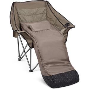 Oversized Fully Padded Camping Chair with Removable Foot Pocket, Heavy Duty Comfy Folding Camp Sports Chair for Adults, Summer, Winter, Outdoor, Ice Fishing, Hunting, RV, Cup Holder, XL, 400 LBS (Army Green) Oversized Fully Padded Camping Chair with Removable Foot Pocket, Heavy Duty Comfy Folding Camp Sports Chair for Adults, Summer, Winter, Outdoor, Ice Fishing, Hunting, RV, Cup Holder, XL, 400 LBS (Army Green)