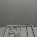 Homecor Large Utensil Organizer for Kitchen Drawer, Expandable Silverware Drawer Organizer Cooking Tray, Cutlery and Flatware Utensil Holder Kitchen Spatula Tools Storage with 3 Dividers, Grey