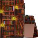 Moko Case for Kindle Fire Max 11 Case 13th Gen 11", Retro Library | Slim Folding Stand Cover Case for Fire Max 11 Tablet with Auto Wake/Sleep, 2023 Release