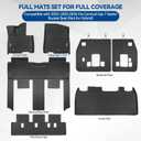 Custom Fit Floor Mats for 2022-2026 2027 Kia Carnival Gas 7 Seats