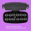 Conair Hot Rollers for Long, Medium & Short Hair, 12 Jumbo 1 ½" Heated Hair Rollers with Clips, Hot Curlers for Women, Volume & Curls, Black