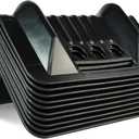 ANLULOAD Black Edge Protectors Flatbed Corner Tie Down Protectors Protects Cargo Edges from Wear and Tear,10Pcs9.5x 6.2x 3.7