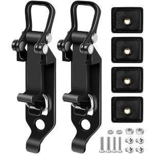 2Pcs Heavy-Duty Metal Rubber Clamp Mounting Kit  Quick Release Tool Holder for Shovels, Axes, and Military Equipment, Compatible with Tesla Cybertruck MOLLE Panels