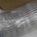 12 Pcs Ribbed Martini Glasses 10 oz Disposable Plastic Vintage Ribbed Coupe Glasses Unbreakable Dessert Parfait Glassware for Wedding Birthday Party Supplies (Clear)