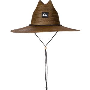 Quiksilver mens Pierside Straw Lifeguard Beach Straw Sun Hat, Dark Brown, Small-Medium US