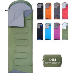 Sleeping Bags for Adults Backpacking Sleeping Bag Lightweight Waterproof- Cold Weather Sleeping Bag for Girls Boys Mens for Warm Camping Hiking Travel