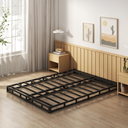 EMODA 5 Inch Box Spring Full Size Metal Bed Base with Fabric Cover (Full)